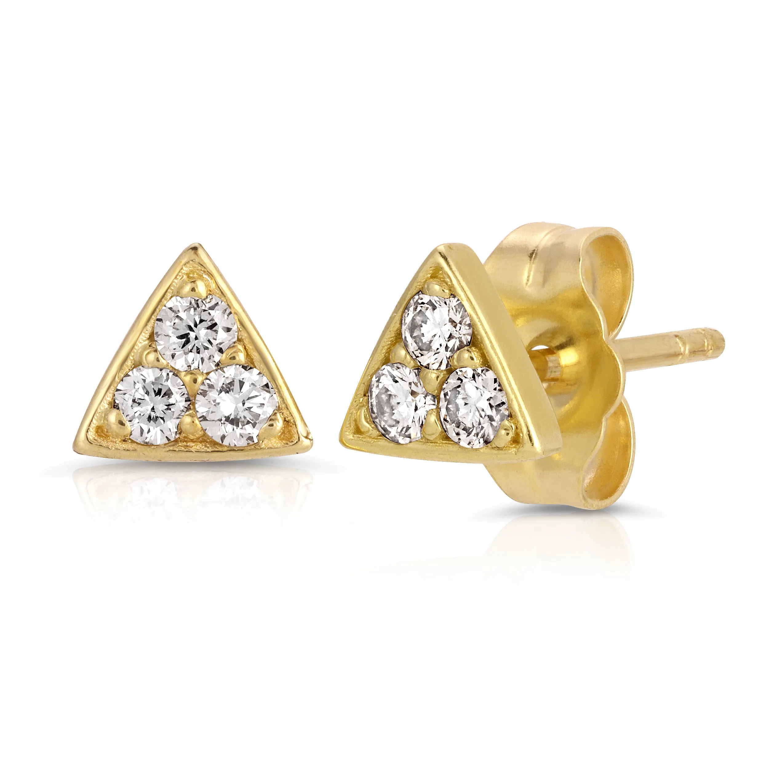 Triangle Diamond Studs