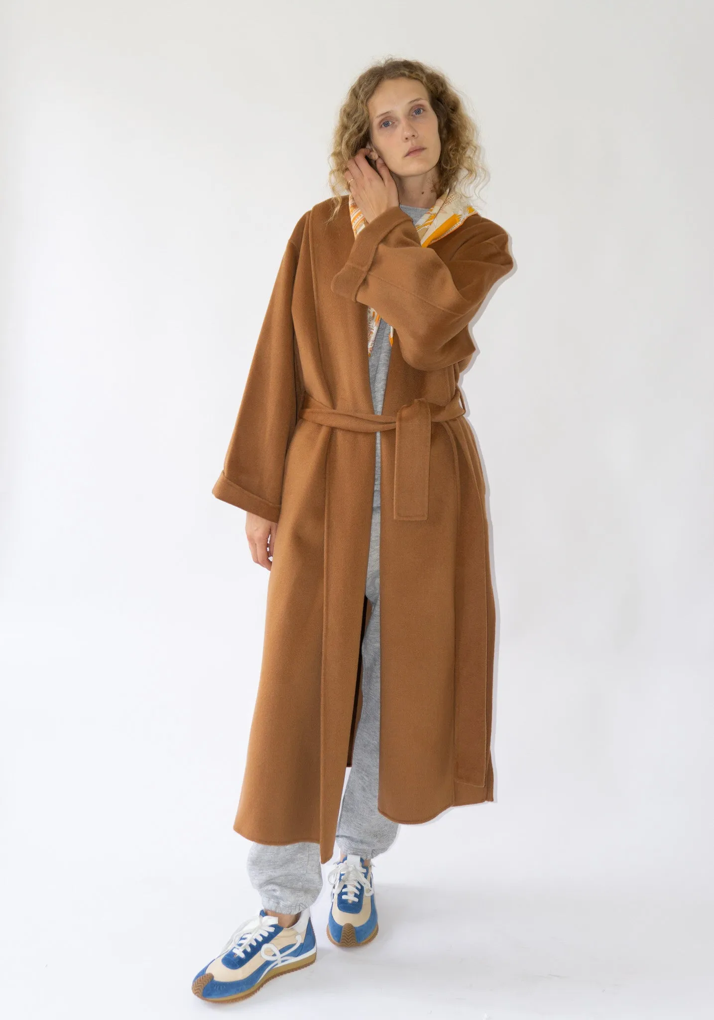 Trullem Wool Coat in Raw Sugar