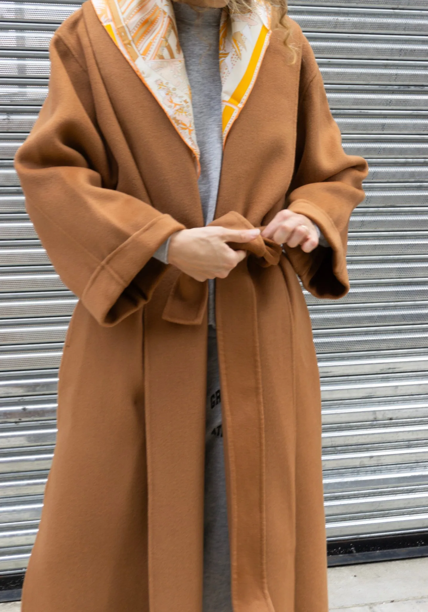 Trullem Wool Coat in Raw Sugar