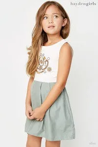 Tweens Pleated Mini Dress