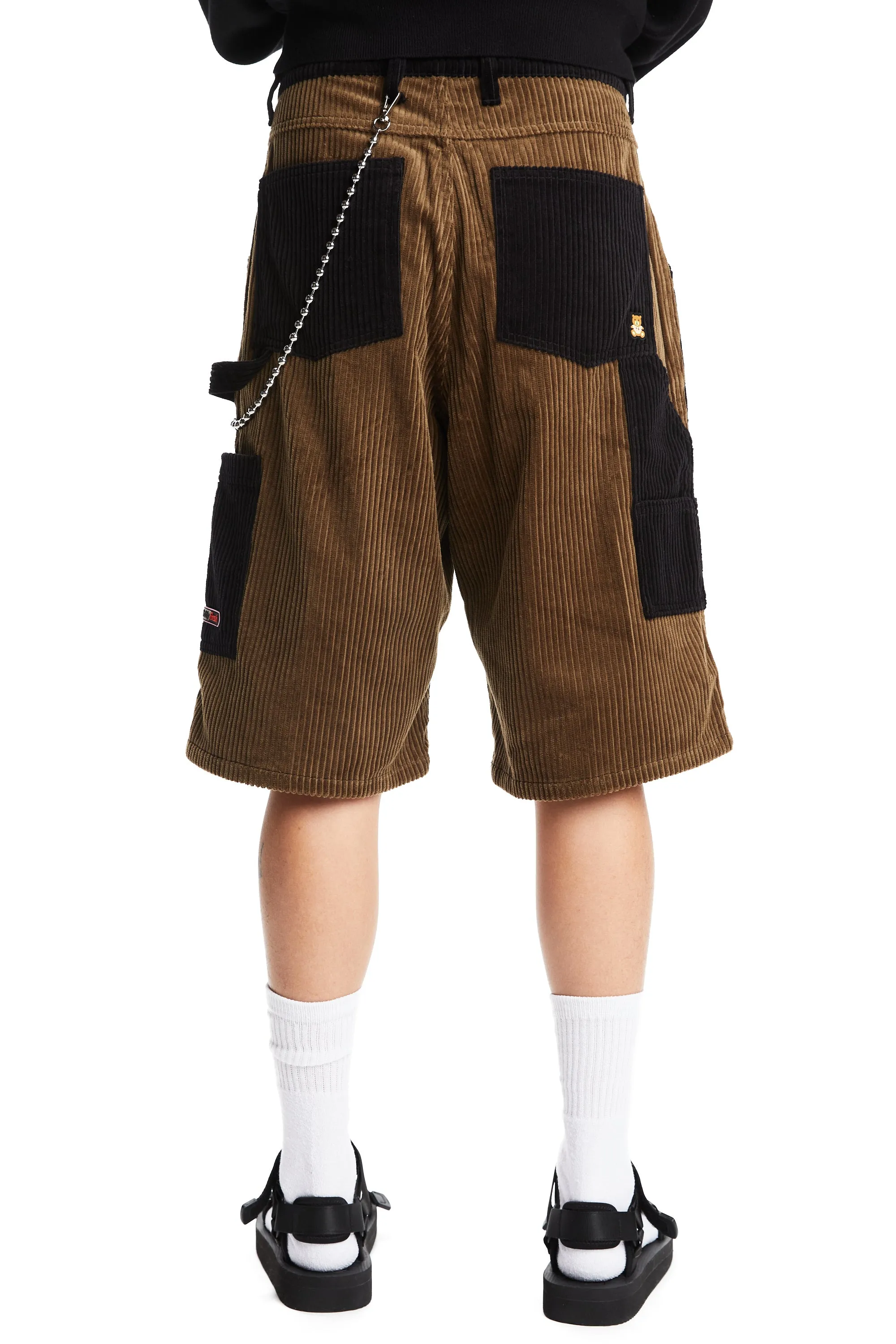 Two Tone Corduroy Shorts