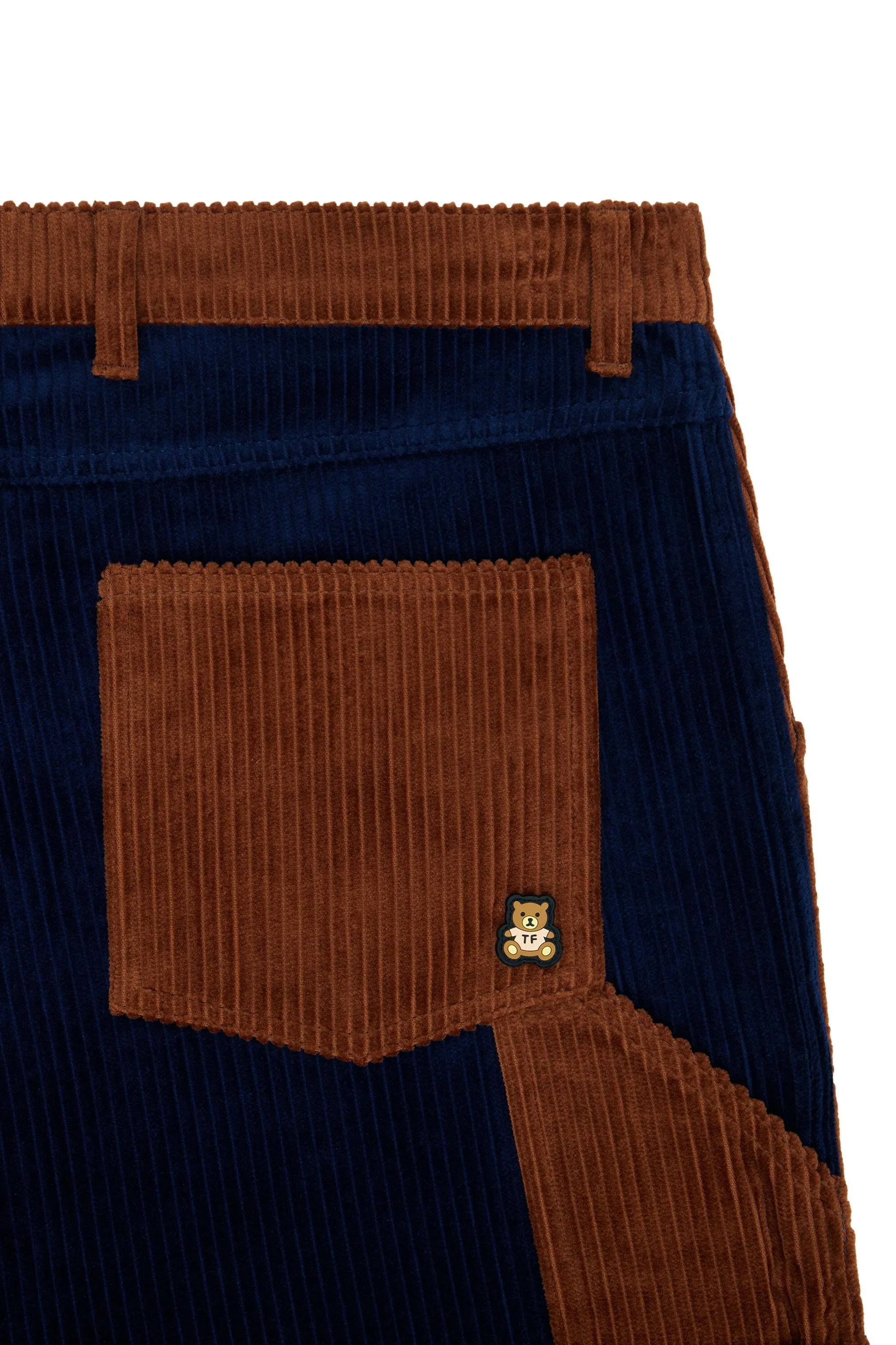 Two Tone Corduroy Shorts