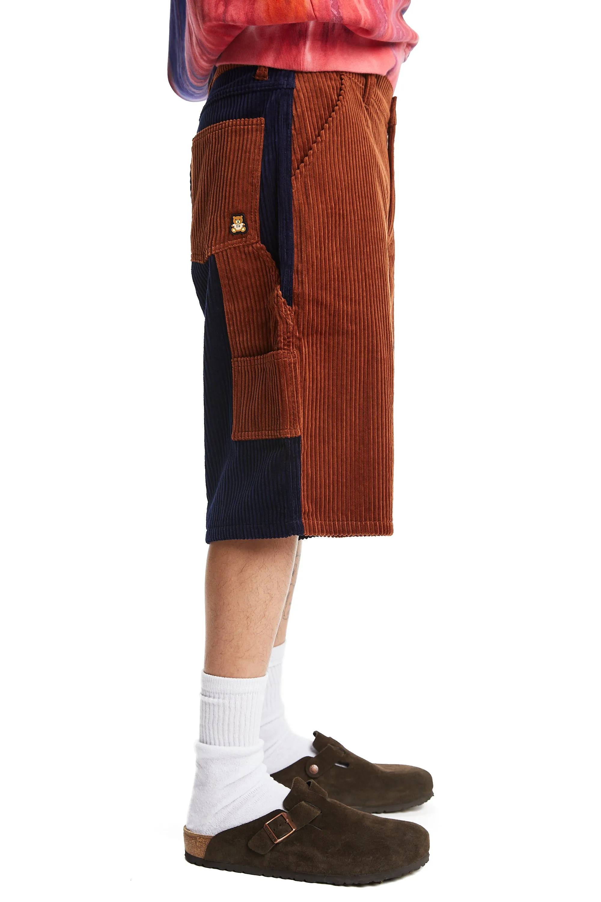 Two Tone Corduroy Shorts