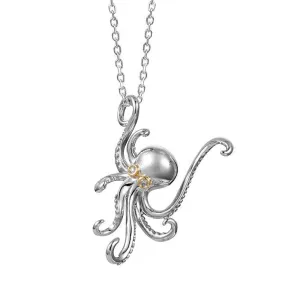 Two-Tone Octopus Pendant