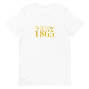 Unisex t-shirt - Classic Freedom 1865 Logo Tee (Gold)