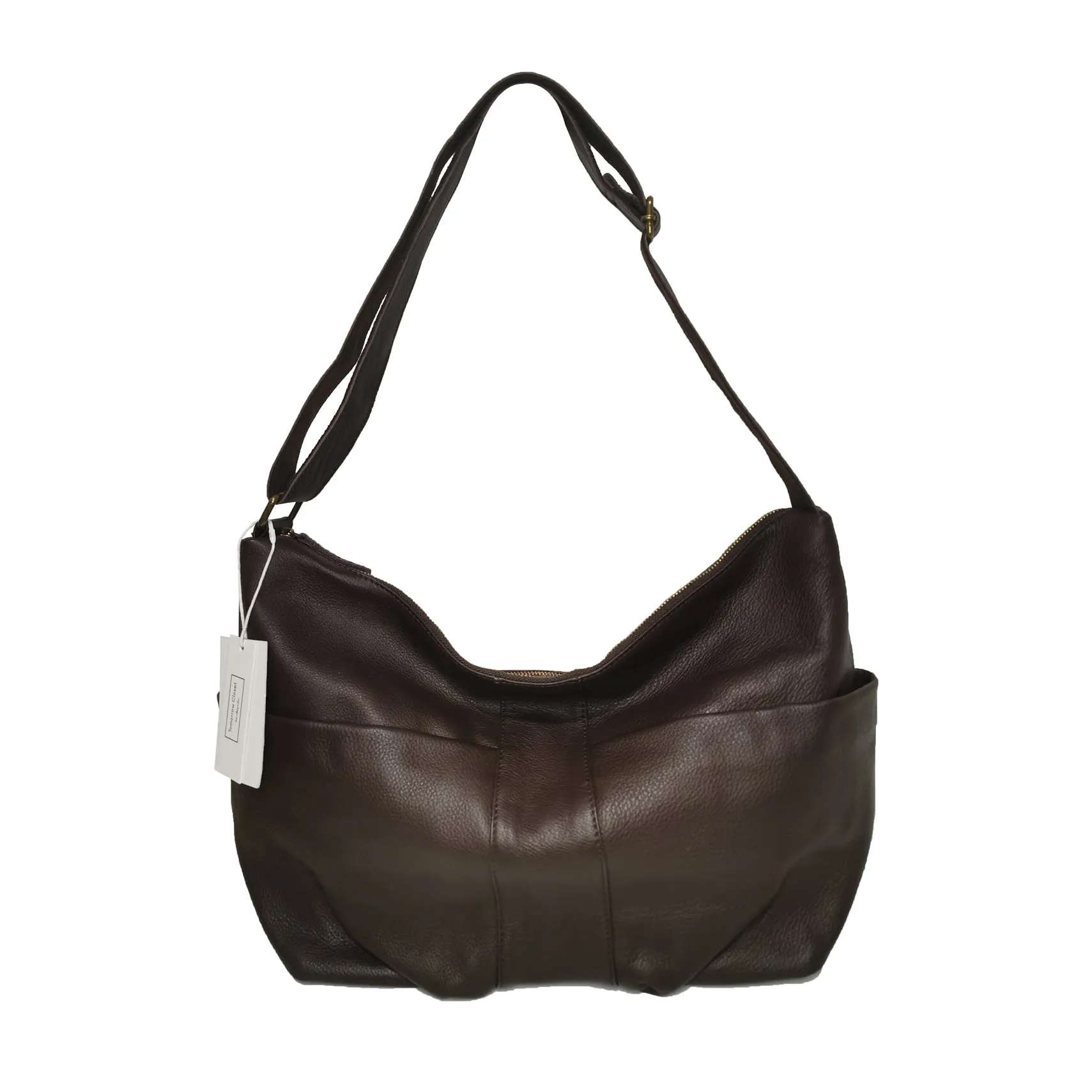 Unisex Women's and Men's genuine cowhide leather handbag Poches design