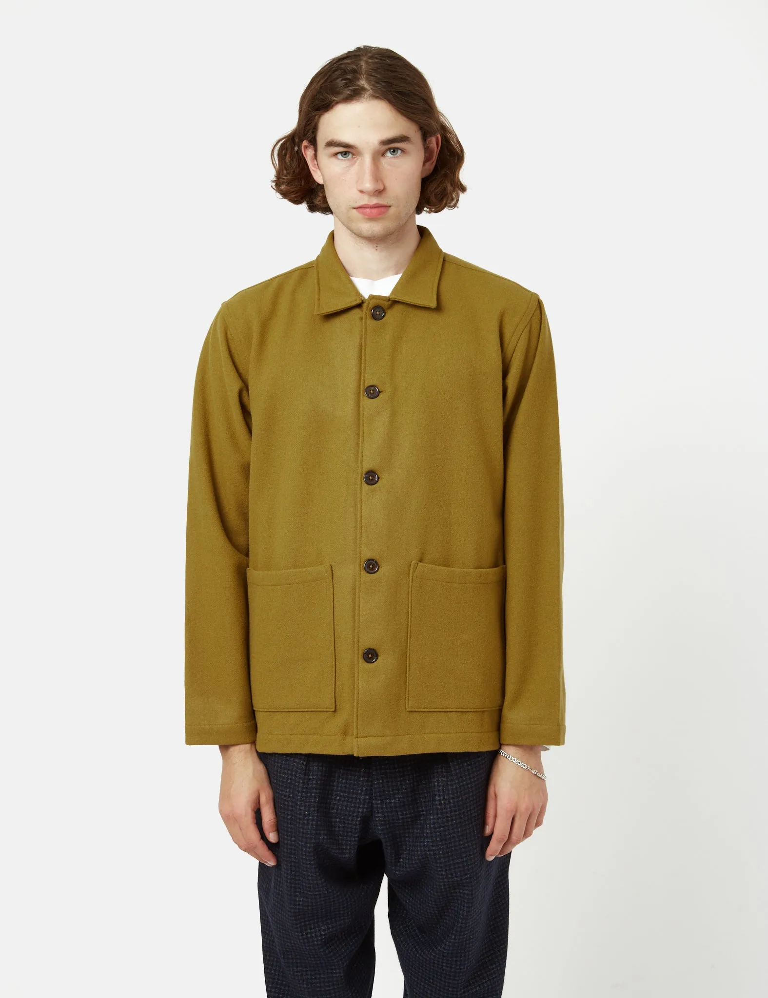 Universal Works Easy Overshirt - Mustard Yellow