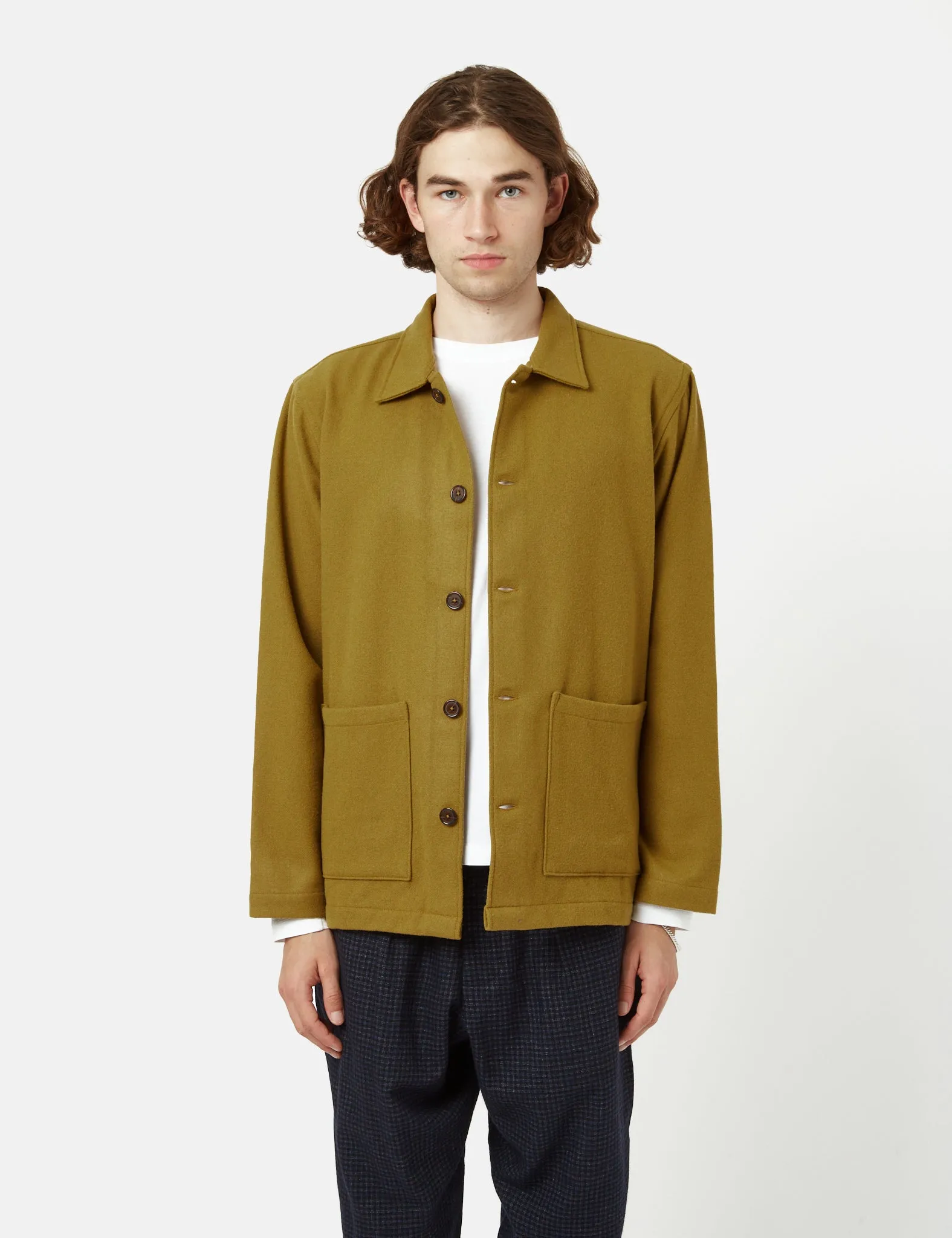 Universal Works Easy Overshirt - Mustard Yellow