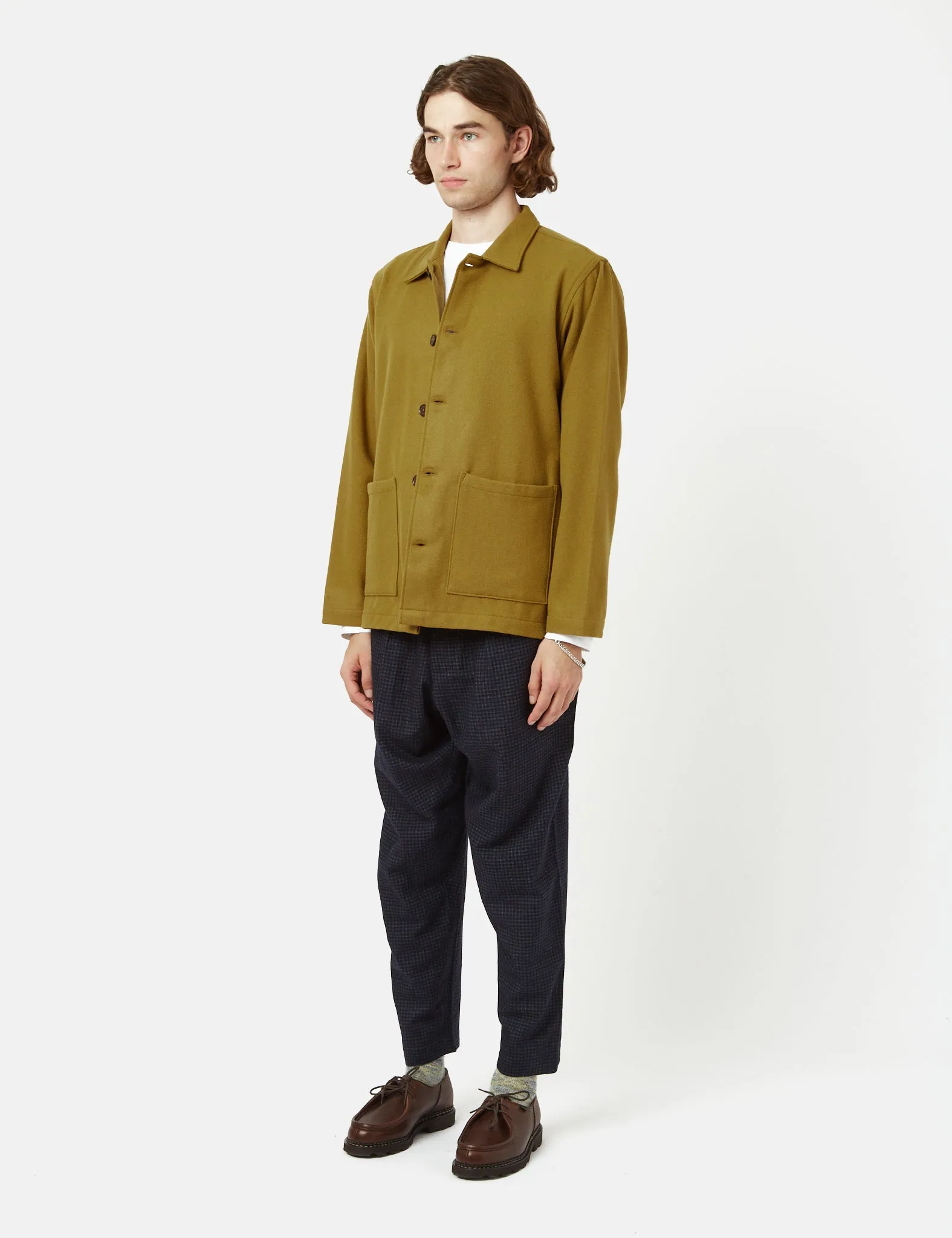 Universal Works Easy Overshirt - Mustard Yellow