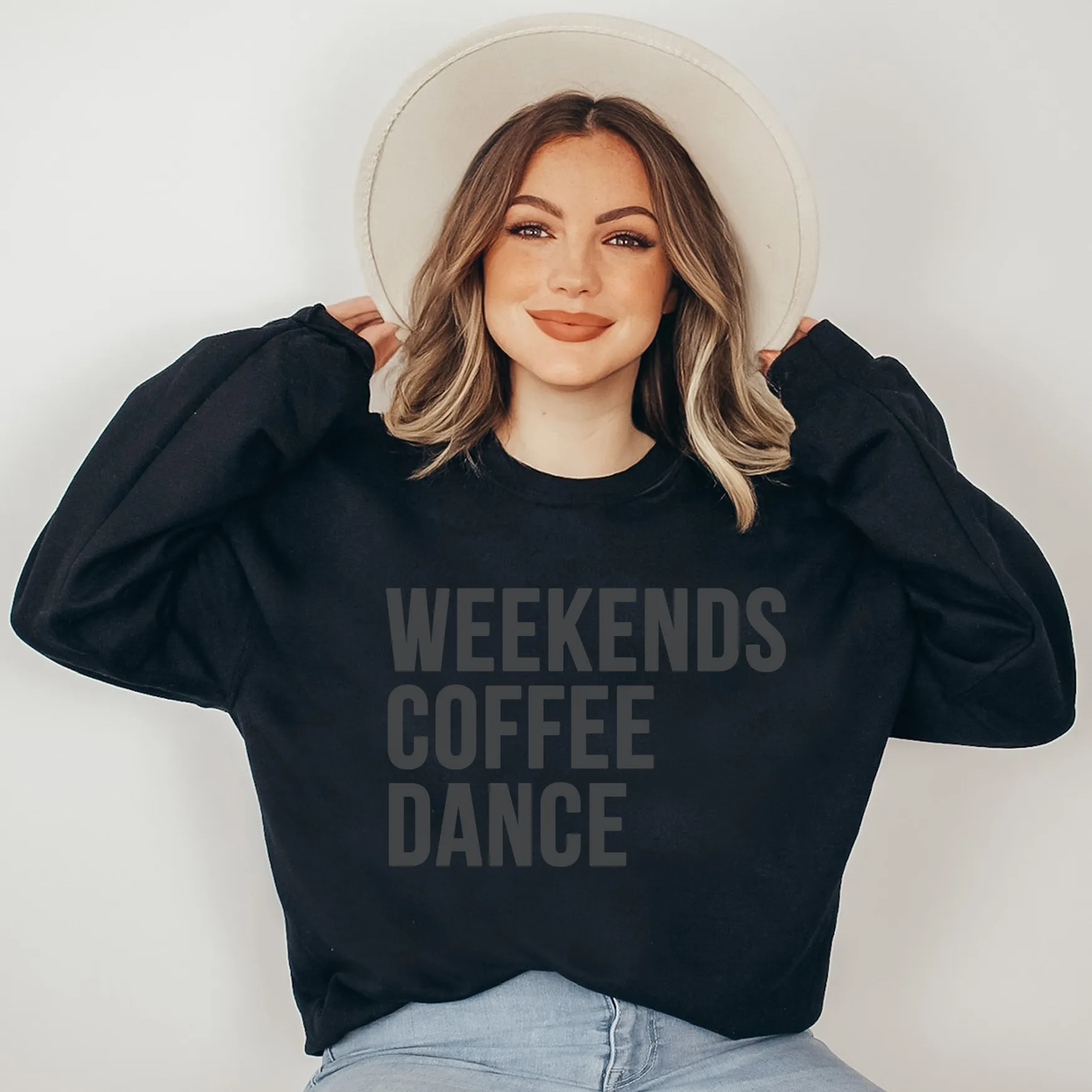 Weekends Coffee Dance Tee or Crewneck