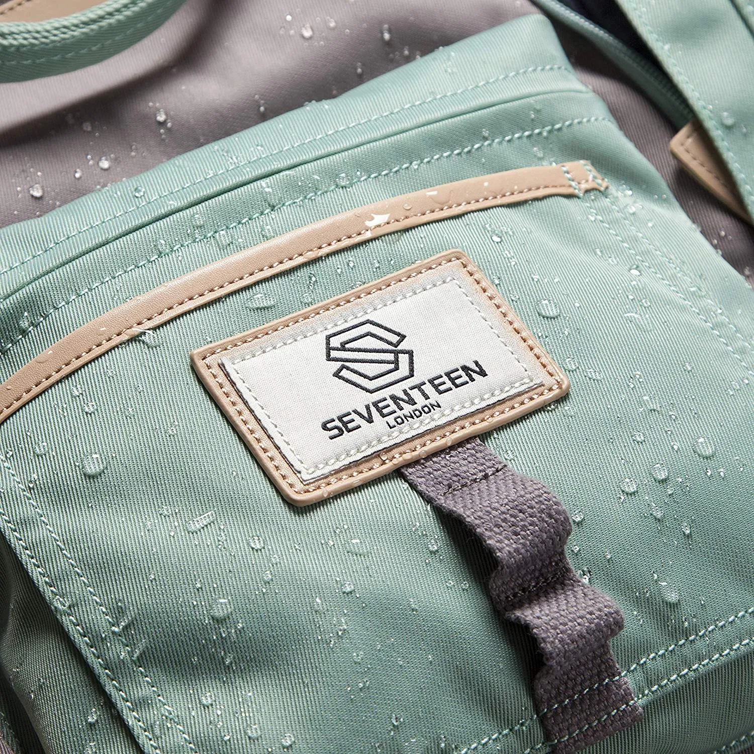 Wimbledon Backpack - Pastel Green with Grey