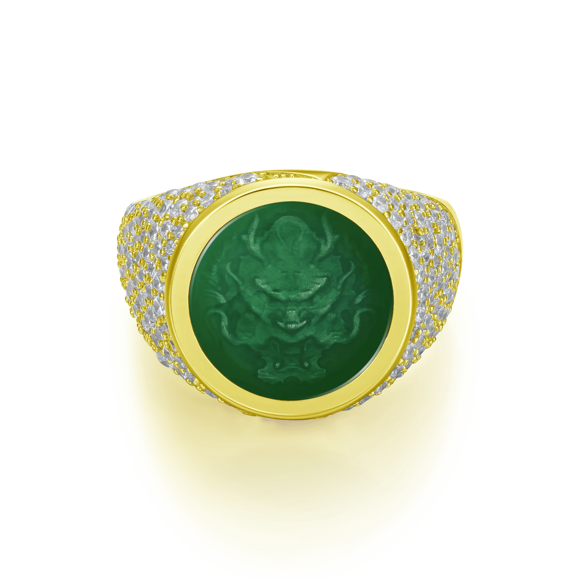 WONG Ⅱ Ridge Iced Out Signet Ring