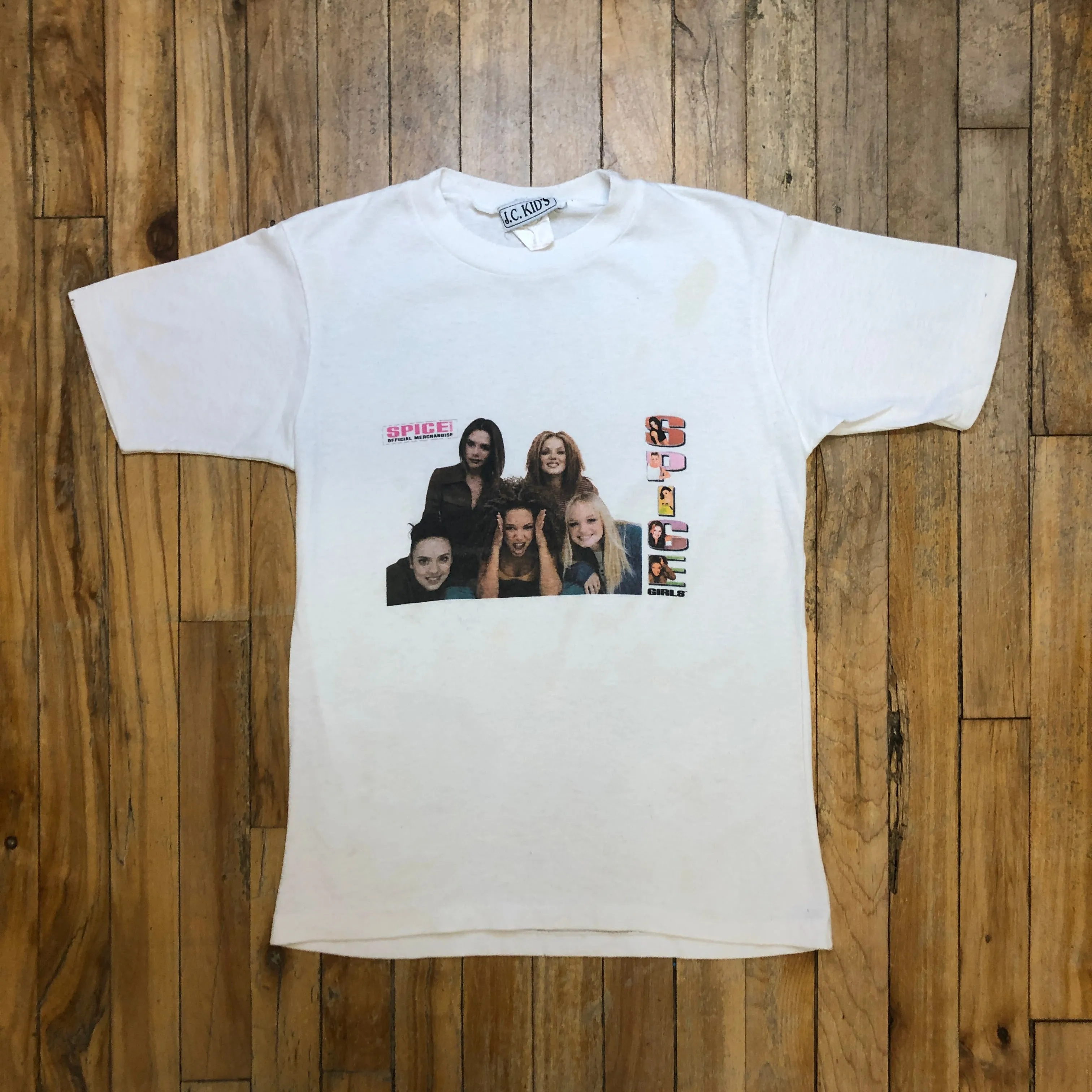 Y2K Spice Girls Single Stitch Made In Canada Officially Licensed Vintage T-Shirt Size Medium